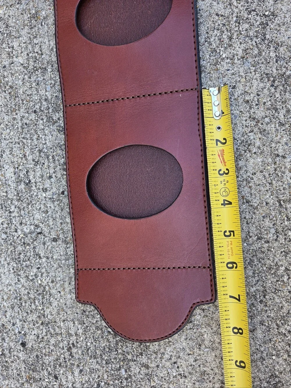 Vintage Genuine Leather Hanging Photo Strap Picture Frame
